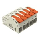 WAGO - 1-Leiter-Stiftleiste, Hebel, Push-in CAGE CLAMP®, lichtgrau