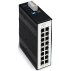 WAGO - Industrial-Switch, 16 Ports 1000Base-T, Erweiterter Temperaturbereich, metallisch schwarz