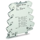 WAGO - Optokopplermodul, 2-fach, Eingangsnennspannung DC24V, lichtgrau