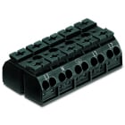 WAGO - 4-Leiter-Geräteanschlussklemme, mit PE-Kontakt, L3-N-PE-L1-L2, schwarz