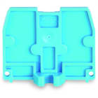 WAGO - Abschlussplatte, mit Befestigungsflansch M3, 2,5mm dick, blau