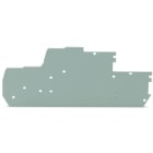 WAGO - Abschluss- und Zwischenplatte, 1mm dick, grau