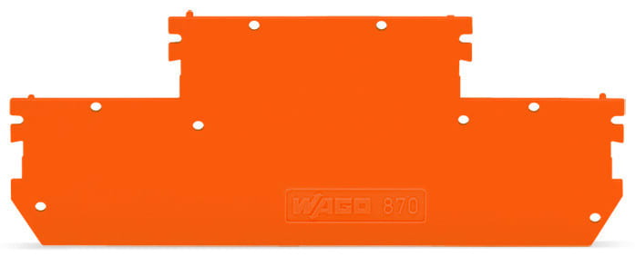 WAGO - Abschluss- und Zwischenplatte, 1mm dick, orange