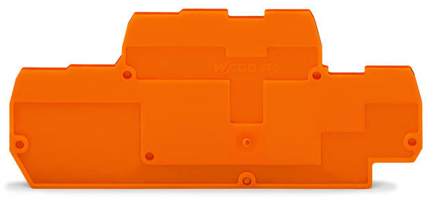 WAGO - Abschluss- und Zwischenplatte, 2mm dick, orange