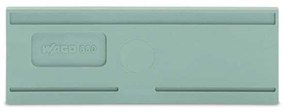 WAGO - Trennwand, 2mm dick, überstehend, grau