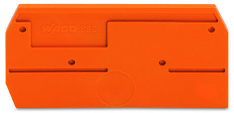 WAGO - Abschluss- und Zwischenplatte, 2,5mm dick, orange