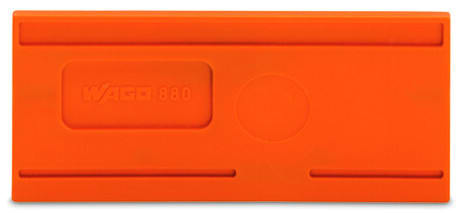 WAGO - Trennwand, 2mm dick, überstehend, orange