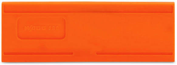 WAGO - Trennwand, 2mm dick, überstehend, orange