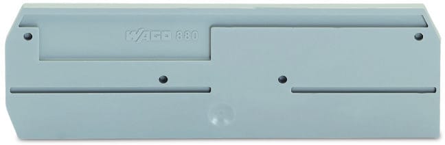 WAGO - Abschluss- und Zwischenplatte, 2,5mm dick, grau