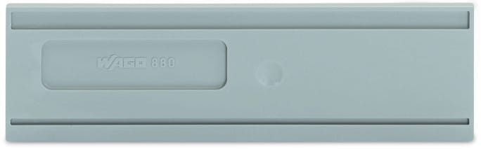 WAGO - Trennwand, 2mm dick, überstehend, grau