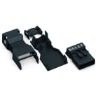 WAGO - Stecker, mit Zugentlastungsgehäuse, 5-polig, schwarz