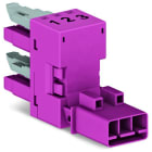 WAGO - h-Verteiler, 3-polig, Kod. B, pink