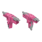 WAGO - T-Verteiler, 2-polig, Kod. B, pink