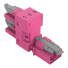 WAGO - h-Verteiler, 3-polig, Kod. B, pink
