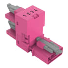 WAGO - h-Verteiler, 4-polig, Kod. B, pink