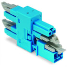 WAGO - 3-fach-Verteiler, 2-polig, Kod. I, blau