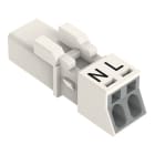 WAGO - Stecker, 2-polig, weiß