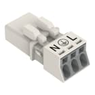 WAGO - Stecker, 3-polig, Kod. A, weiß
