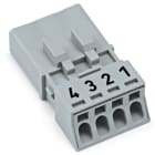 WAGO - Stecker, 4-polig, Kod. B, grau
