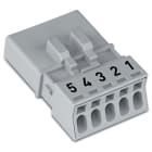 WAGO - Stecker, 5-polig, Kod. B, grau