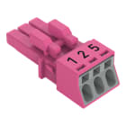 WAGO - Buchse, 3-polig, Kod. B, pink