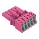 WAGO - Buchse, 5-polig, Kod. B, pink