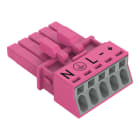 WAGO - Buchse, 5-polig, Kod. B, pink
