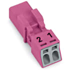 WAGO - Stecker, 2-polig, pink