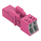 WAGO - Stecker, 2-polig, pink