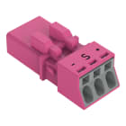 WAGO - Stecker, 3-polig, pink