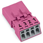 WAGO - Stecker, 4-polig, pink