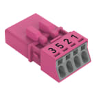WAGO - Stecker, 4-polig, pink