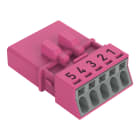 WAGO - Stecker, 5-polig, Kod. B, pink