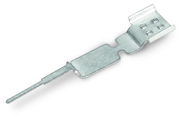 WAGO - Schirmanschlussblech, 3-polig, für Buchsen und Stecker, silberfarben