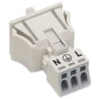 WAGO - Snap-In-Stecker, 3-polig, Kod. A, weiß