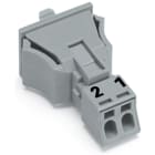 WAGO - Snap-In-Stecker, 2-polig, Kod. B, grau