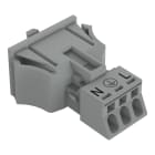 WAGO - Snap-In-Stecker, 3-polig, Kod. B, grau