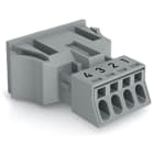 WAGO - Snap-In-Stecker, 4-polig, Kod. B, grau