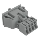 WAGO - Snap-In-Stecker, 4-polig, Kod. B, grau