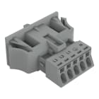WAGO - Snap-In-Stecker, 5-polig, Kod. B, grau