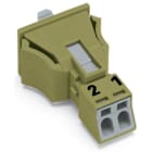 WAGO - Snap-In-Stecker, 2-polig, Kod. B, hellgrün