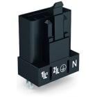 WAGO - Stecker für Leiterplatten, gerade, 4-polig, schwarz