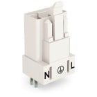 WAGO - Stecker für Leiterplatten, gerade, 3-polig, weiß