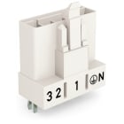 WAGO - Stecker für Leiterplatten, gerade, 5-polig, weiß