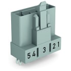 WAGO - Stecker für Leiterplatten, gerade, 5-polig, grau