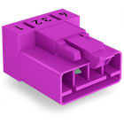 WAGO - Stecker für Leiterplatten, abgewinkelt, 4-polig, pink