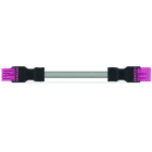 WAGO - konfektionierte Verbindungsleitung, Eca, Buchse Stecker, pink