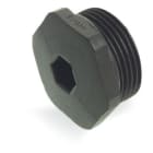 WAGO - Blindstopfen, M25x1, 5 mit O-Ring, Kunststoff, schwarz