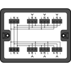 WAGO - Verteilerbox, Wechselstrom (230V), 1 Eingang, schwarz