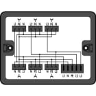 WAGO - Verteilerbox, Dreh- auf Wechselstrom (400 V/230V), 1 Eingang, schwarz